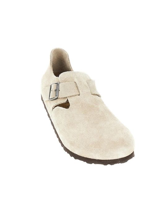 Birkenstock Natural Suede Leather 'London' Shoes for men
