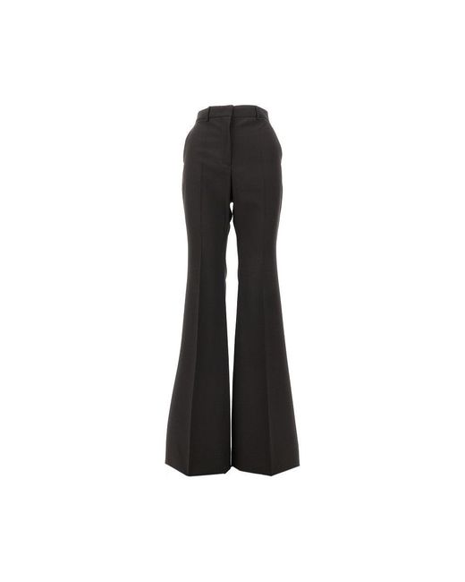 Sportmax Black Wool Flared Pants