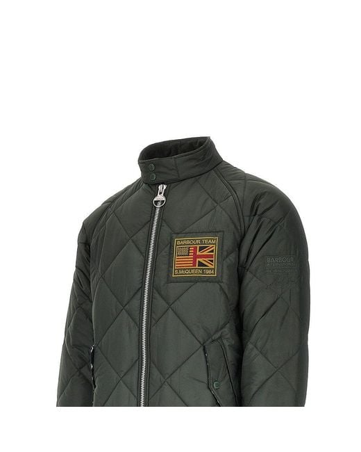 Barbour Green Quilted Nylon 'Merchant' Jacket for men