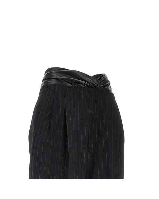 ANDAMANE Black Gabardine 'Astra' Pants