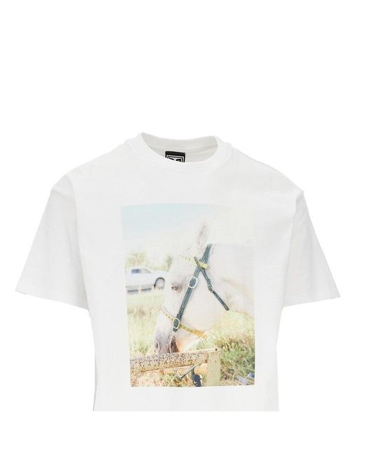 Obey White Rodeo Queen' T-Shirt for men