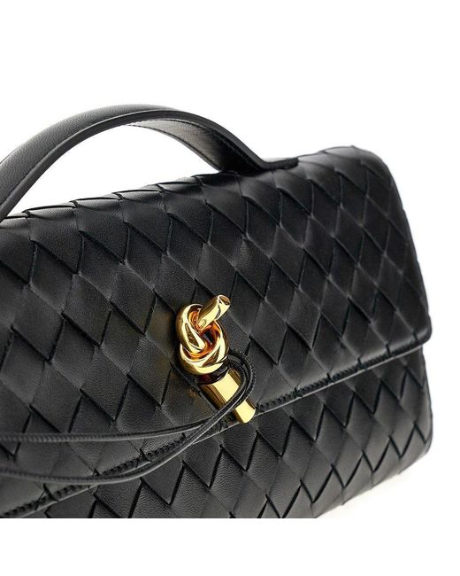 Bottega Veneta Black 'Andiamo' Nappa Leather Clutch