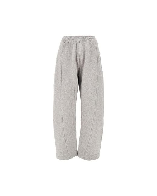 Ganni Gray Organic Cotton Sweatpants