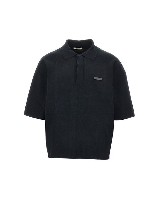 Entire studios Blue Mercerized Cotton Club Polo for men