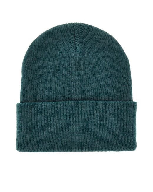Carhartt Green Logo Patch Beanie for men