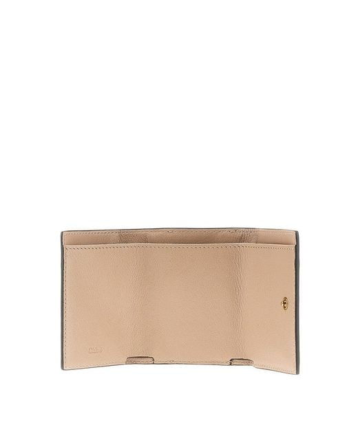 Chloé Natural 'Mini Paddington' Tri-Fold Wallet