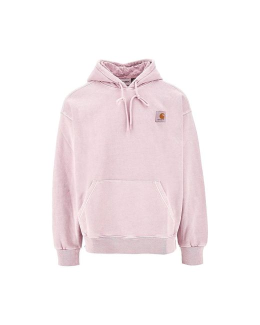 Felpa Con Cappuccio 'Nelson' Uomo di Carhartt in Pink da Uomo