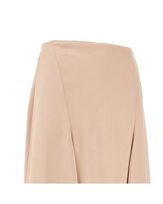 Fendi Natural Silk Midi Skirt