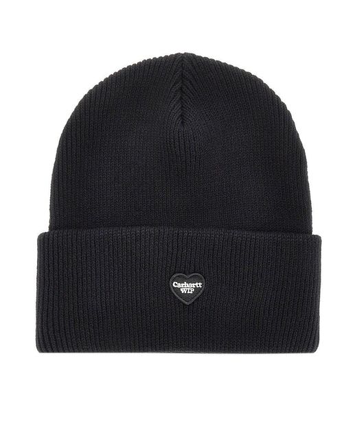 Beanie Con Patch Logo di Carhartt in Black da Uomo