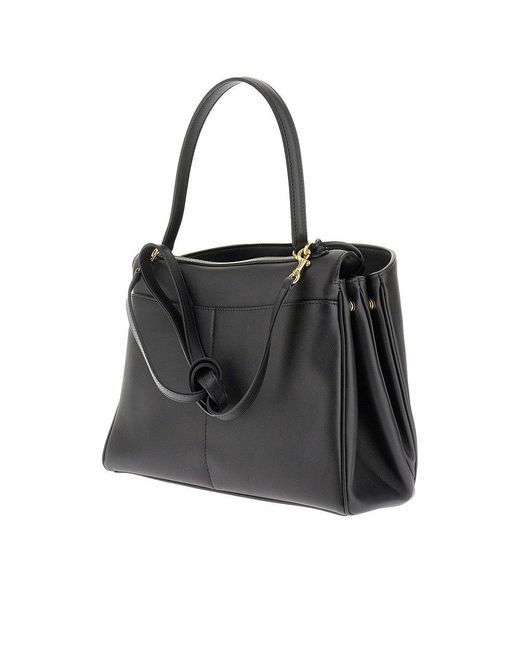 Balenciaga Black Smooth Leather Medium 'Rodeo' Bag