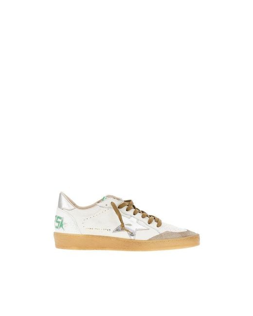 Golden Goose Deluxe Brand Natural 'Ballstar' Nappa Leather Sneakers for men