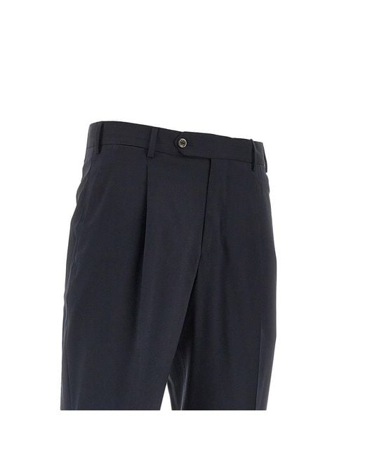 PT Torino Blue Super 130's Wool 'Union Fit' Pants for men