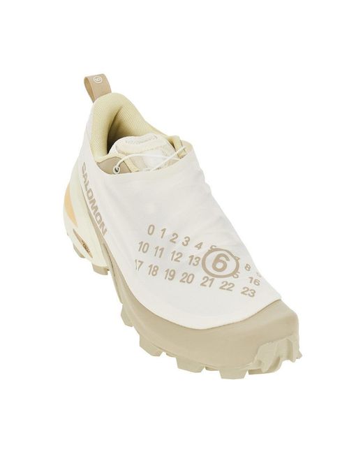 MM6 MAISON MARGIELA X SALOMON White Cross Dust Sneakers for men