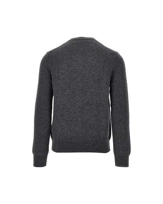 COMME DES GARÇONS PLAY Blue Wool Cardigan With Heart Patch for men
