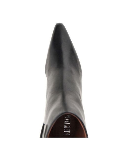 Paris Texas Black 'Jane' Leather Ankle Boots