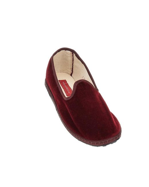 Vibi Venezia Red Velvet Slippers for men