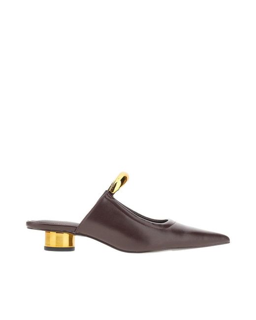 JW PEI Brown Helena Pierced Mules
