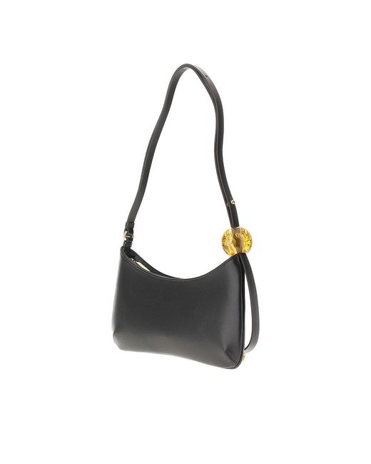 Jacquemus Black Leather Medium 'Le Chiquito' Bag