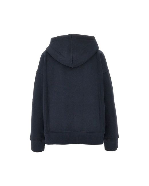 Max Mara Blue Full-Zip Hoodie