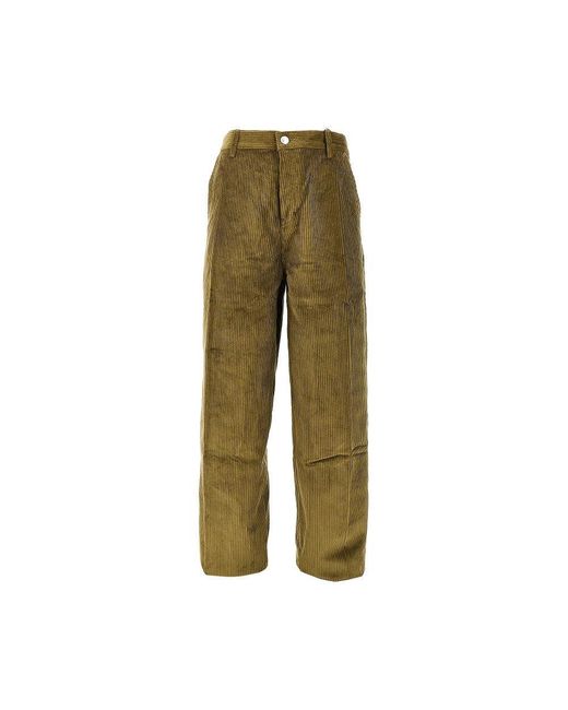 Pantalone Large Fit di AMI in Green da Uomo