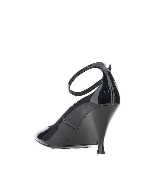 Pinko Blue Patent-Leather Pumps