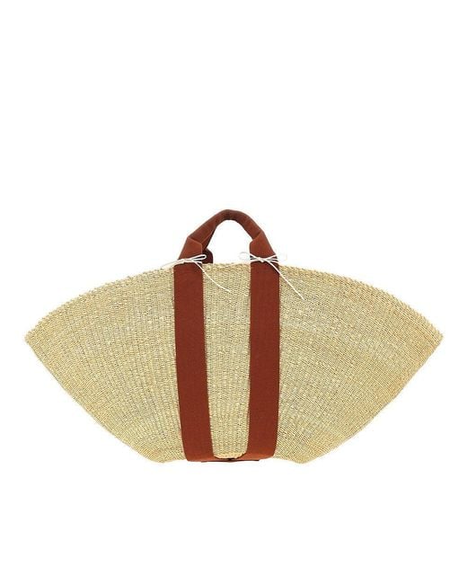 Muuñ Brown Maxi 'Sophie' Straw Bag
