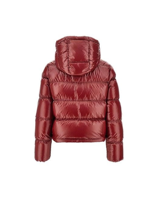 Moncler Red 'Niveole' Short Down Jacket