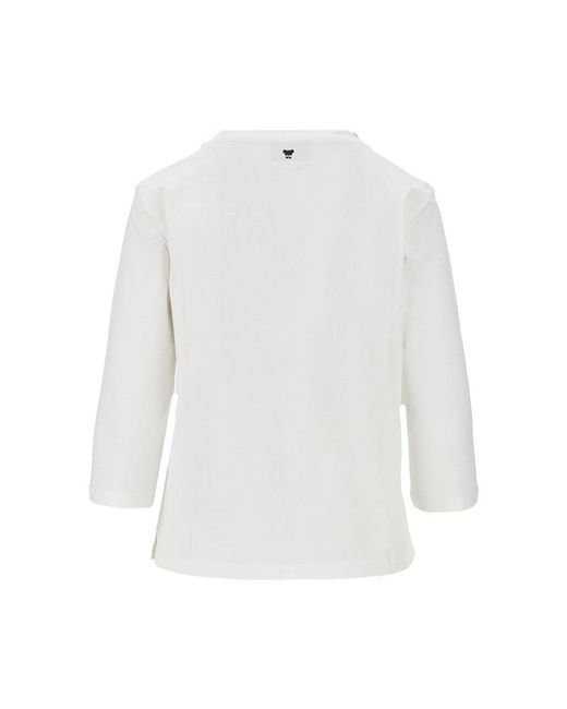 Weekend by Maxmara White Stretch Jersey T-Shirt