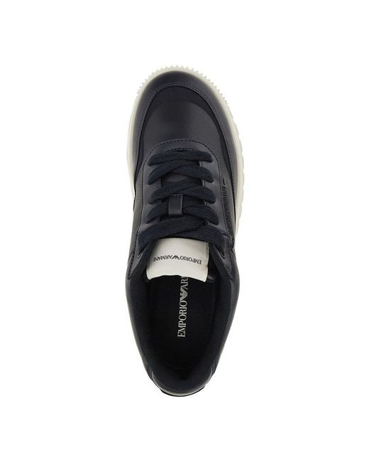 Emporio Armani Blue Sneakers for men