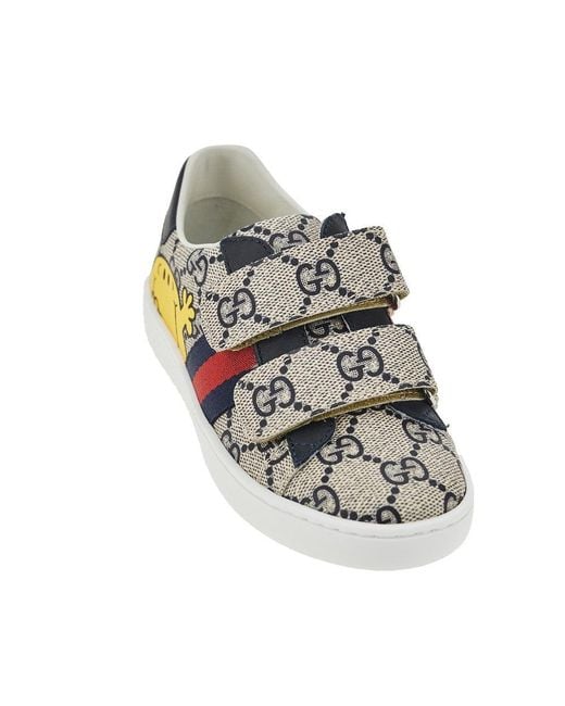 Gucci Multicolor Mr. Little Miss Print 'Ace' Sneakers Kids