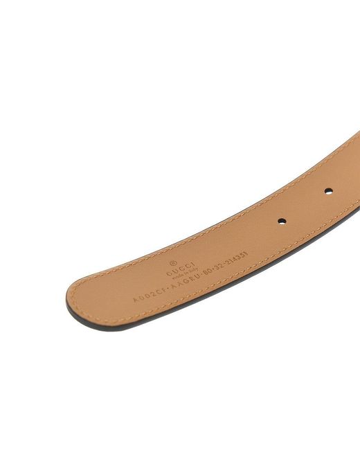 Gucci Multicolor Gg Marmont Reversible Leather Belt