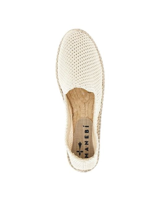 Manebí Natural Woven Cotton Espadrilles