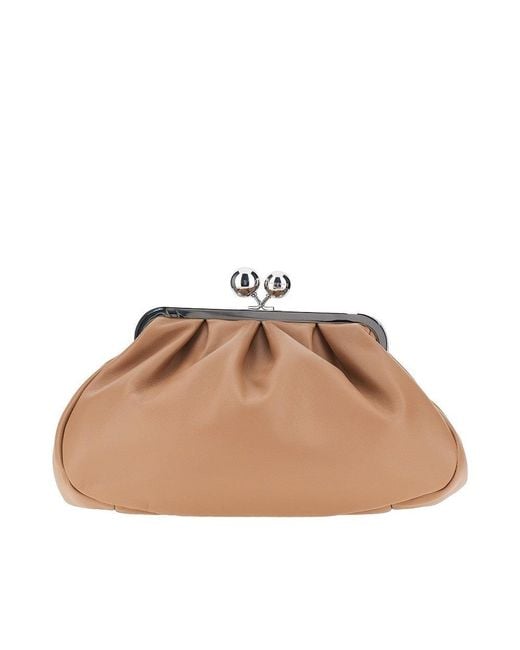 Weekend by Maxmara Natural Leather Medium 'Pasticcino' Bag