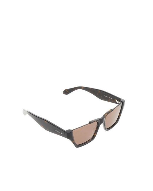 Alaïa Brown Acetate Sunglasses