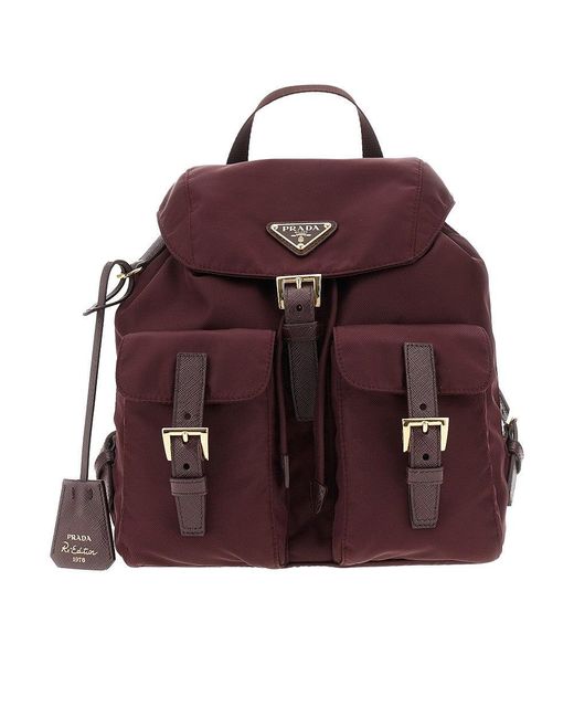 Prada Purple Small Re-Nylon Backpack