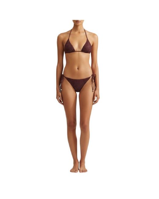 VENUJA Purple Bikini With Rhinestone