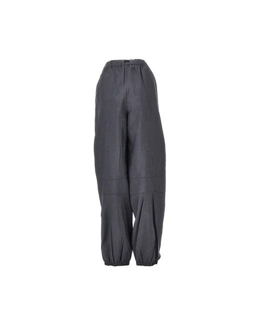 Prada Gray Light Mohair Jogging Pants
