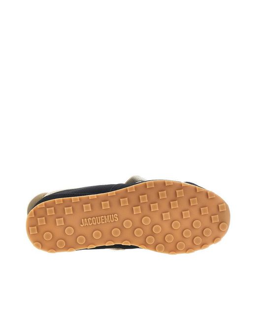 Jacquemus Black 'Les Tennis' Leather And Canvas Sneakers