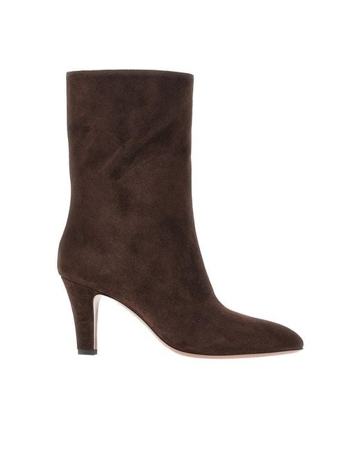 Paris Texas Brown 'Elsa' Suede Leather Boots 36