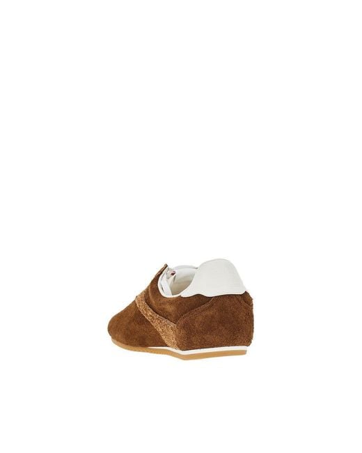 Bottega Veneta Brown Suede Leather 'Shot' Sneakers for men