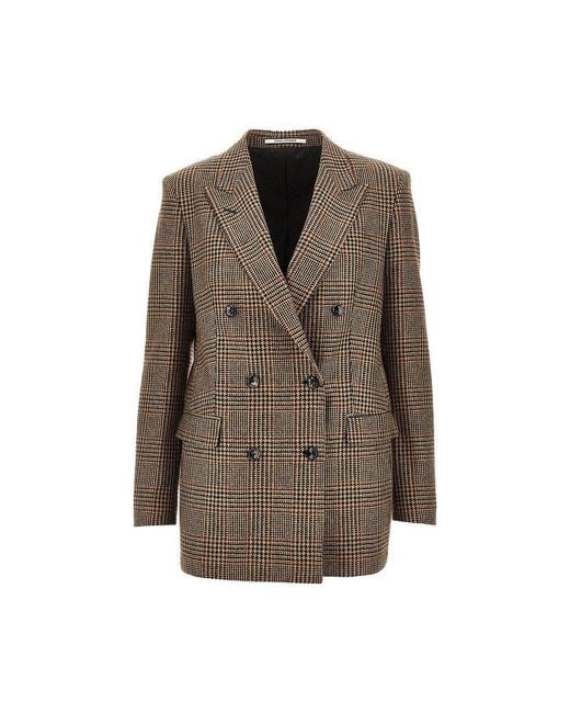 Tagliatore Brown 'Jasmine' Prince Of Wales Jacket