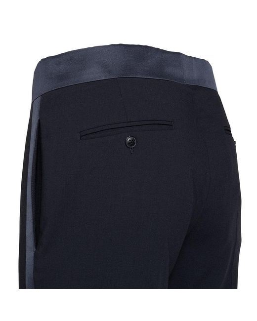 Giorgio Armani Blue Wool Crepe Soho Tuxedo Suit for men