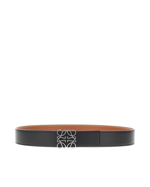 Loewe Black 'Anagram' Reversible Belt for men