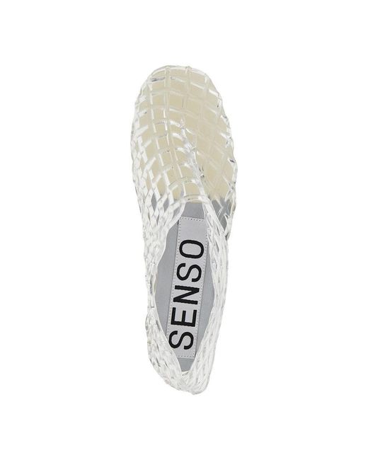 Senso White Rubber Netting Shoes