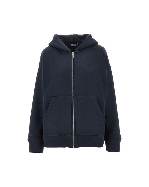Max Mara Blue Full-Zip Hoodie