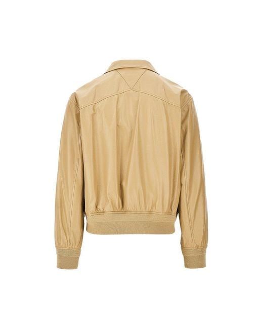 Bottega Veneta Natural Suede Leather Bomber Jacket for men