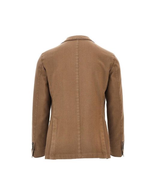 L.b.m. 1911 Brown L. B.M. 1911 'Jack' Wool Single-Breasted Jacket for men