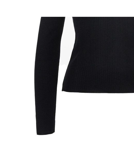 Max Mara Blue Cashmere And Silk-Blend Knitted Polo Shirt