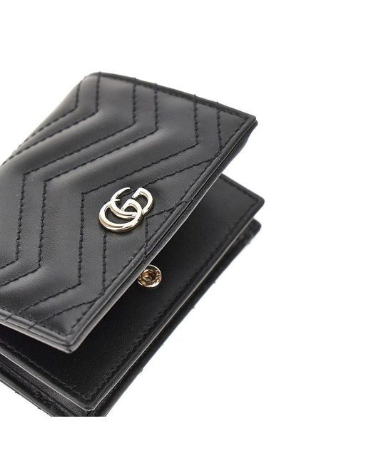 Gucci Black 'Gg Marmont' Mini Wallet