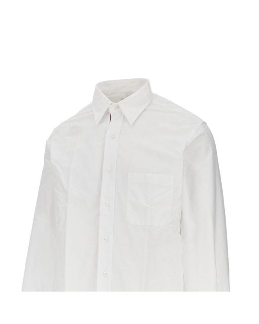 Thom Browne White Oxford Cotton Shirt for men